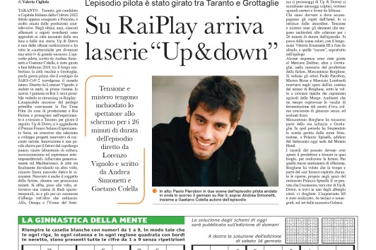 Il Monun Hotel in un articolo sulla fiction Up & Down